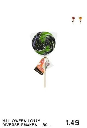 Xenos Halloween lolly - diverse smaken - 80 gram aanbieding