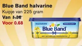 Hoogvliet Blue Band halvarine Kuipje van 225 gram aanbieding