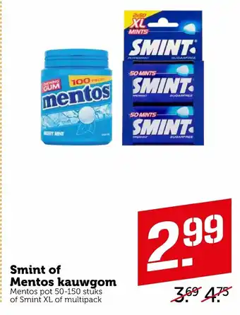 Coop Smint of Mentos aanbieding