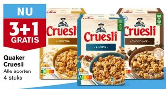 Hoogvliet Quaker Cruesli aanbieding