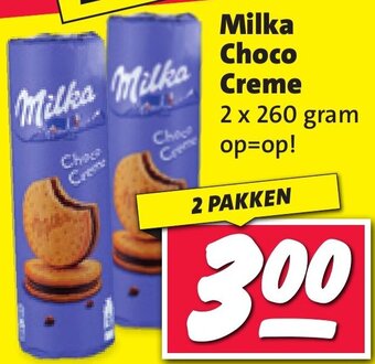 Nettorama Milka Choco Creme 2 x 260 gram aanbieding