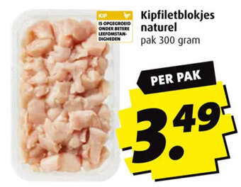 Boni Kipfiletblokjes naturel 300g aanbieding