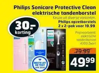 Trekpleister Philips Sonicare Protective Clean Elektrische Tandenborstel 30.- Korting aanbieding