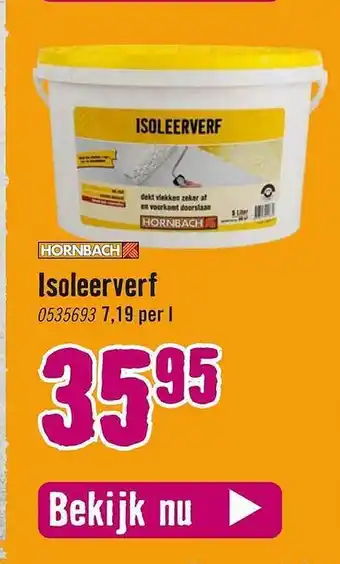 Hornbach Hornbach Isoleerverf aanbieding