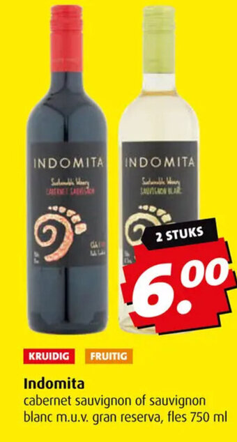 Boni Indomita cabernet sauvignon of sauvignon chardonnay semillion, shiraz rosé blancgran reserva fles 750 ml of shiraz red 750ml aanbieding