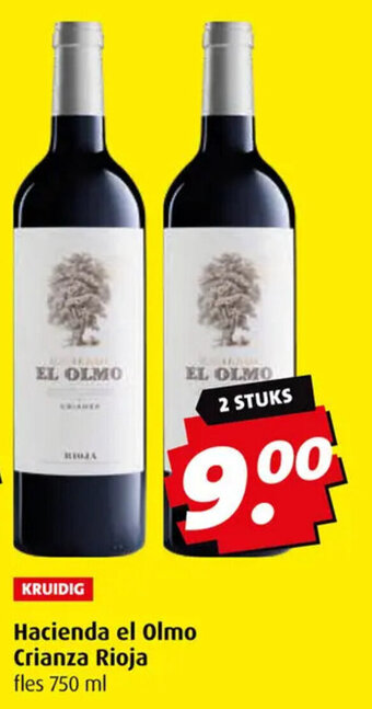 Boni Hacienda el Olmo Crianza Rioja fles 750 ml aanbieding