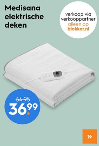 Blokker Medisana elektrische deken aanbieding