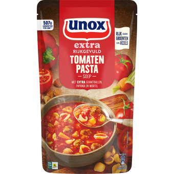 Dekamarkt Unox tomatenpasta soep extra rijkgevuld aanbieding