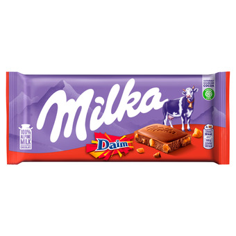 Dekamarkt Milka chocoladereep daim aanbieding