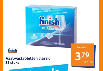 Action Vaatwastabletten classic 35 stuks aanbieding