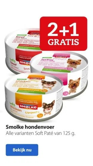 Boerenbond Smolke hondenvoer aanbieding