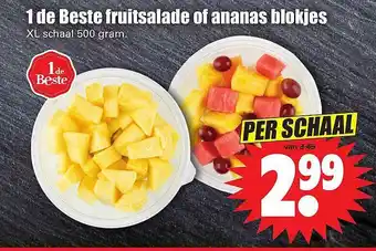 Dirk 1 De Beste Fruitsalade Of Ananas Blokjes aanbieding