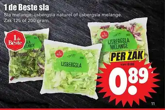 Dirk 1 De Beste Sla : Sla Melange, Ijsbergsla Naturel Of Ijsbergsla Melange aanbieding