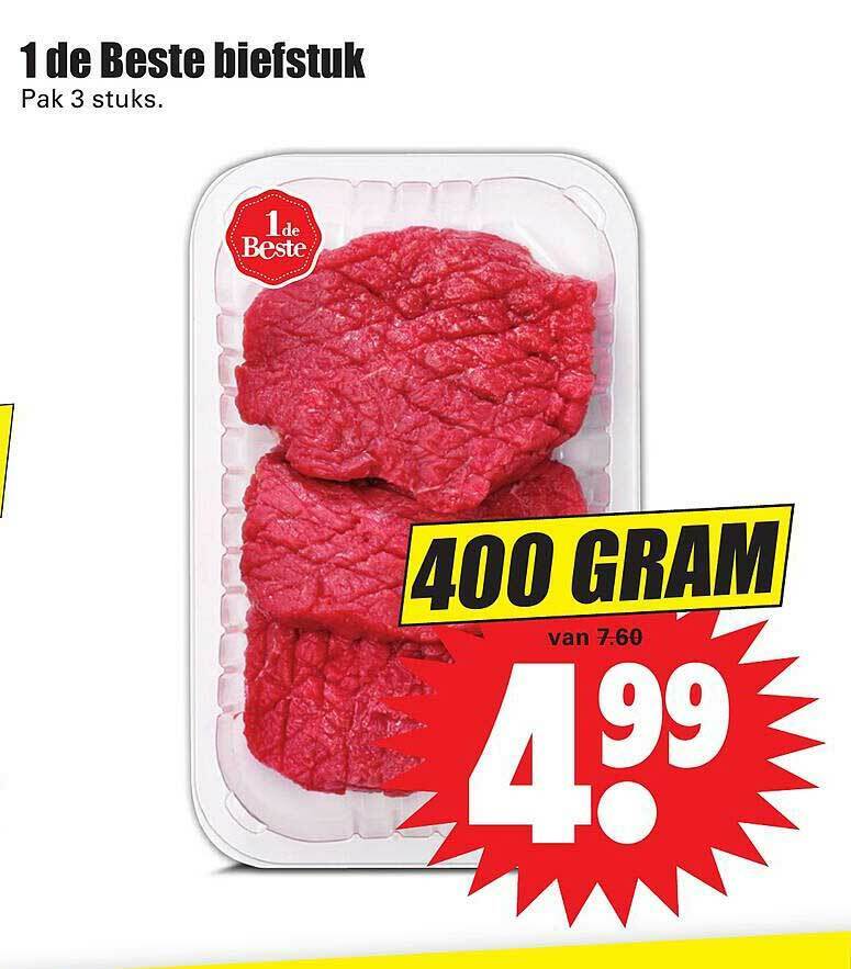 1 De Beste Biefstuk aanbieding bij Dirk