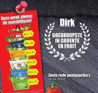 Dirk Zoete Rode Puntpaprika's aanbieding