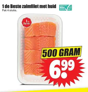 Dirk 1 De Beste Zalmfilet Met Huid aanbieding