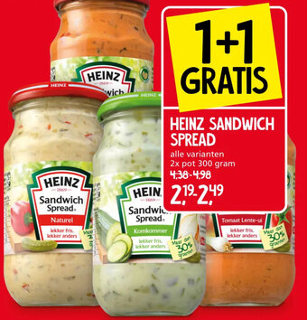 Jan Linders HEINZ SANDWICH SPREAD aanbieding