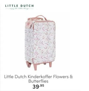 Baby & Tiener Little dutch kinderkoffer flowers & butterflies aanbieding