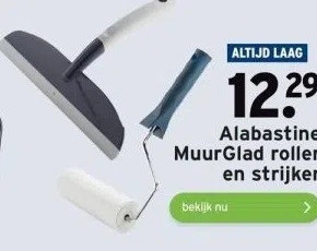 GAMMA Alabastine muurglad roller en strijker aanbieding