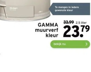 GAMMA Gamma muurverf kleur aanbieding