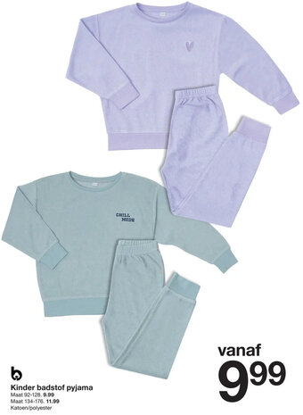 Zeeman Kinder badstof pyjama aanbieding