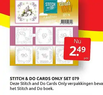Boekenvoordeel Stitch & Do Cards Only Set 079 aanbieding