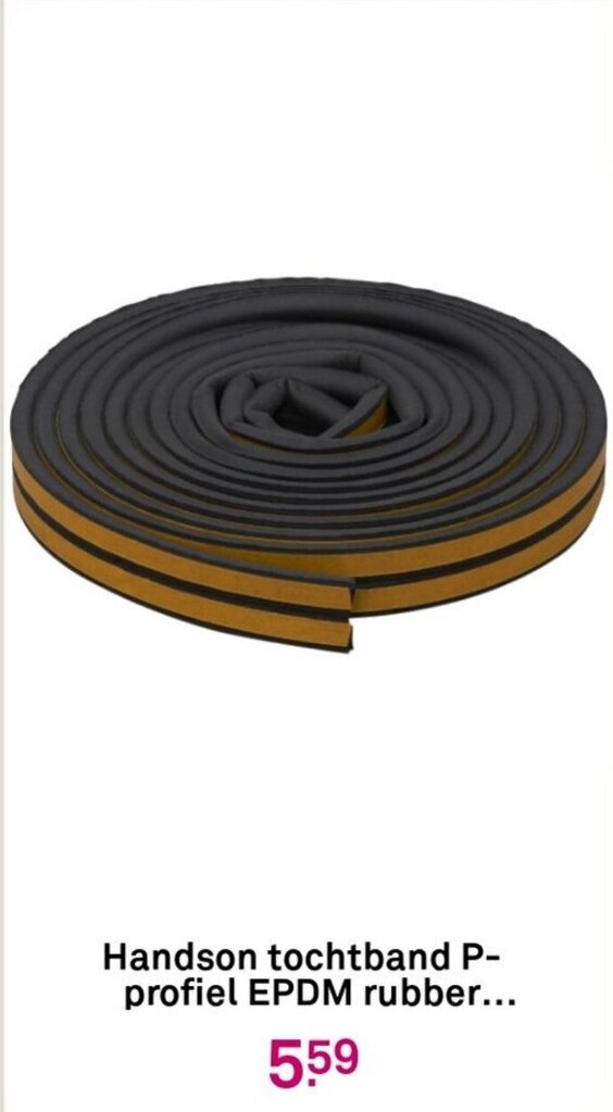 Handson tochtband Pprofiel EPDM rubber aanbieding bij Karwei
