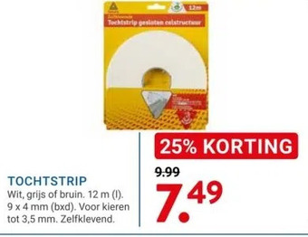 Kluswijs Tochtstrip aanbieding