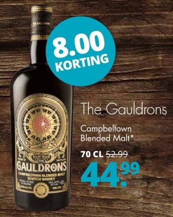 Mitra The gauldrons campbeltown blended malt 70 cl aanbieding