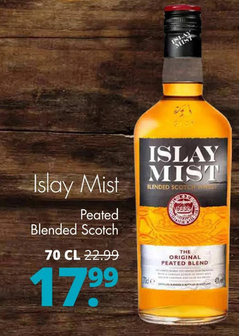 Mitra Islay mist peated blended scotch 70 cl aanbieding