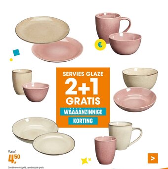 Kwantum SERVIES GLAZE aanbieding