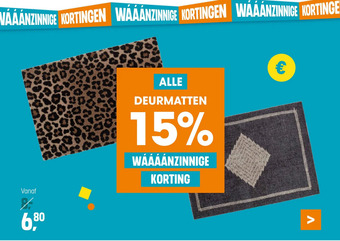 Kwantum ALLE DEURMATTEN aanbieding