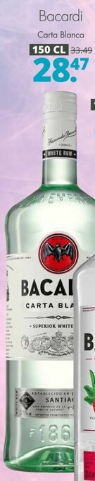 Mitra Bacardi carta blanca 150 cl aanbieding