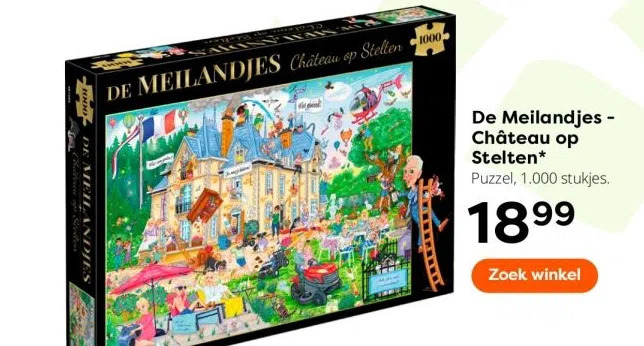 De meilandjes - château op stelten* puzzel, 1.000 stukjes. aanbieding
