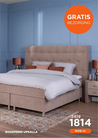 TotaalBED Boxspring upsalla aanbieding
