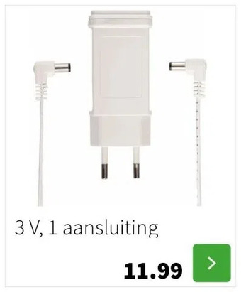 Intratuin 3 v, 1 aansluiting aanbieding