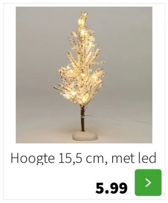 Intratuin Hoogte 15,5 cm, met led aanbieding