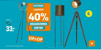 Kwantum DIVERSE LAMPEN aanbieding