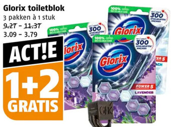 Poiesz Glorix toiletblok aanbieding