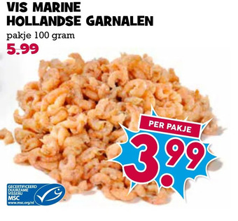 Boon`s Markt Vis marine hollandse garnalen aanbieding