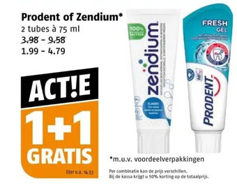 Poiesz Prodent of zendium* aanbieding
