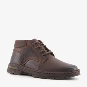 Scapino Hush puppies leren heren veterboots donkerbruin aanbieding