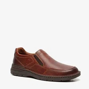 Scapino Hush puppies leren heren instappers bruin aanbieding