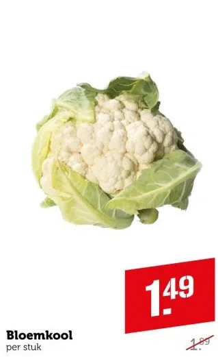 Coop Bloemkool aanbieding