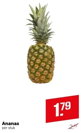 Coop Ananas aanbieding