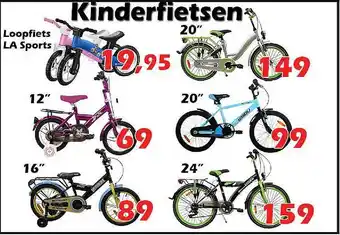 iTEK Kinderfietsen aanbieding