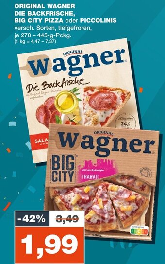 mein real DE ORIGINAL WAGNER DIE BACKFRISCHE, BIG CITY PIZZA oder PICCOLINIS aanbieding