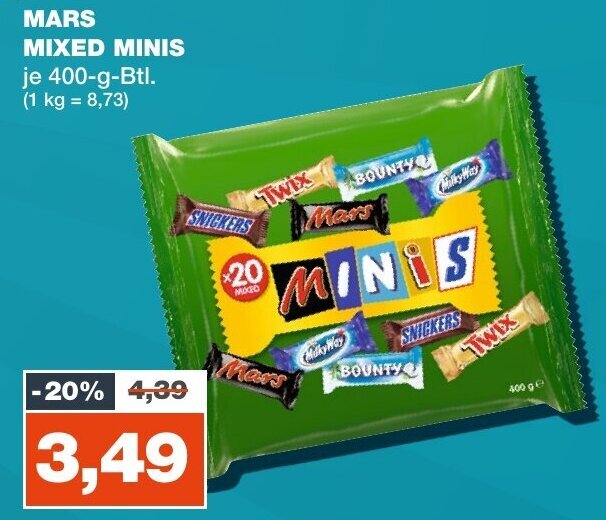Mars Mixed Minis Beutel 12X 400G – VNJQN