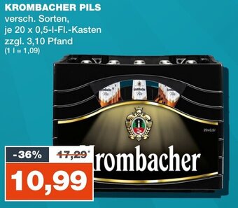 mein real DE KROMBACHER PILS aanbieding