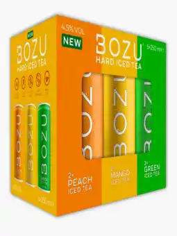 Flink Bozu hard ice tea variety 6pack 25cl aanbieding